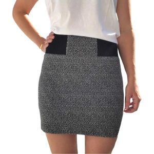 Club Monaco Soot Black Jupe Imani Skirt Size S/P